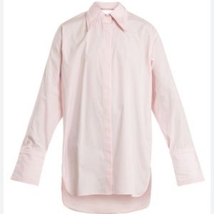 yoke poplin cutout shirt by Helmut Lang